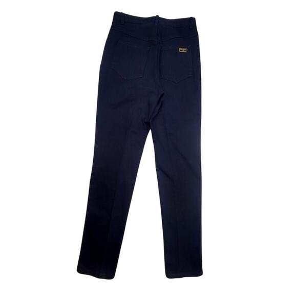 St. John Sport Signature Knit Jeans Navy Slim Leg Pants Size 8 - Picture 3 of 16